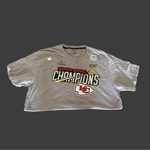 KC Chiefs Fanatics Super Bowl Champions Trophy Collection T-Shirt